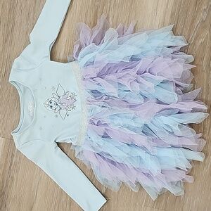 Frozen II Light Blue and Purple Tulle Dress